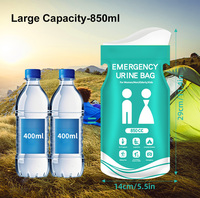 Sac à Urine Jetable d'Urgence en Gros, Portable, Anti-Fuite, Sac de Voyage Hygiénique en Plastique pour Voiture, Camping, Randonnée