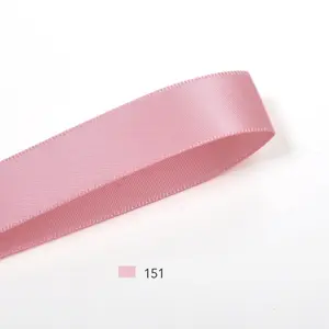 Wholesale Custom 196 Colors 100 Yard Single Face Plain 1 1/2 Inch 100% Polyester Silk Satin Ribbons 38mm Pink