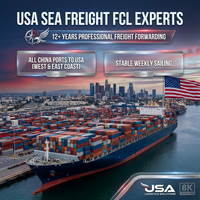 Agent maritime FCL premium Chine-USA, service de conteneur complet 20GP, 40GP, 40HQ avec 12 ans d'expérience professionnelle