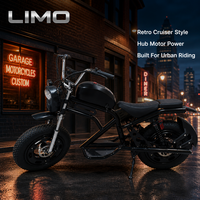 Moto électrique rétro à pneus larges avec plateforme de plancher pour un trajet urbain confortable – Approvisionnement en gros