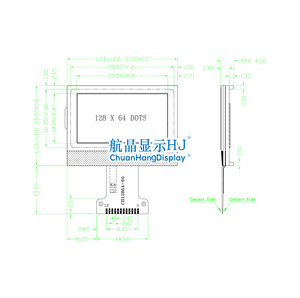CH12864-<strong>60</strong>-L 1.2 Inch 12864 Cog <strong>LCD</strong> <strong>Module</strong> <strong>Display</strong> Monochrome 128x64 Dot Matrix <strong>LCD</strong> Screen with 12pins ST7567 Factory Supply - Product Image 4