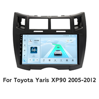 Autoradio pour Toyota Yaris XP90 2005-2012, lecteur stéréo Android 9 pouces, CarPlay sans fil, écran tactile automatique