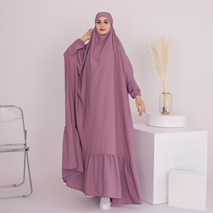 All'ingrosso Loriya modesto pezzo unico Jilbab Abaya elegante <span class=keywords><strong>abbigliamento</strong></span> islamico per abiti da <span class=keywords><strong>donna</strong></span> EID Ramadan preghiera Abaya <span class=keywords><strong>etnico</strong></span> - Product Image 2
