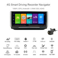 Junsun — caméra de tableau de bord 4G, 6.86 pouces, dashcam, enregistreur vidéo pour voiture, double objectif, FHD, 1080P, Android 8.1, Navigation ADAS, GPS