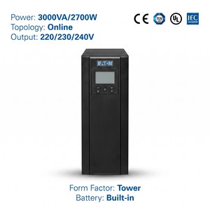 เครื่องสำรองไฟฟ้าแบบออนไลน์ DX Series DX3000CN 3kVA 2.4kW 220V CE ISO แบบ Double Conversion สำหรับระบบควบคุมอัตโนมัติทางอุตสาหกรรม - Product Image 5