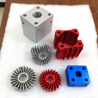 Profils de dissipateur thermique en aluminium extrudé légers, résistants à la corrosion, traitement personnalisé en profondeur