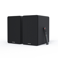 Enceintes bibliothèque en bois audiophiles Hi-Fi pour home cinéma, son surround actif RGB 120W, son de qualité supérieure pour ordinateur