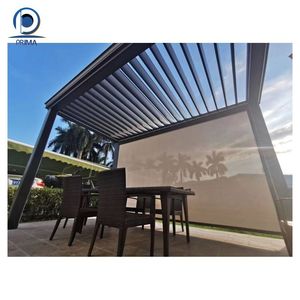 Pergola de luxe de tonnelle en aluminium de pergola de patio de jardin avec les rideaux escamotables - Product Image 6