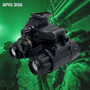 แว่นมองกลางคืนระดับมืออาชีพ QPVS31 GEN2+ พร้อมหลอดเพิ่มความเข้มแสงภาพ IIT FOM1400+ ระยะ 1500 เมตร 8 ระดับความสว่าง ราคาโรงงาน - Product Image 3