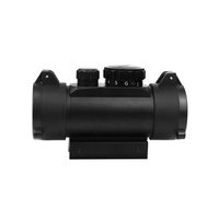 Lunette de visée tactique LUGER 1x40 Red Green Dot avec capuchon de protection, 5 niveaux de luminosité par couleur, compatible avec les rails de 11 mm/20 mm