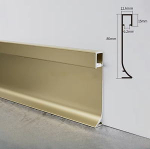 Décoration de <span class=keywords><strong>plinthes</strong></span> LED pour l'usine de Foshan - Installation simple de <span class=keywords><strong>plinthes</strong></span> murales en aluminium pour les sols d'hôtel - Product Image 2