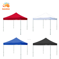 Tentes de moto pliantes de marchandises de vente de nourriture de salon commercial de Sunshine Company modèles imprimés pliables imperméables