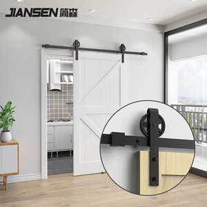 Nhà Sản Xuất Cửa Gỗ Trượt Bằng Gỗ Barn Hệ Thống Nội Thất Trượt Barn Pháp Phòng Ngủ Cửa Phòng Nhà Vệ Sinh Rắn Gỗ Barn Cửa - Product Image 6