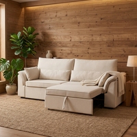 Canapé-lit extensible en tissu moderne et minimaliste pour hôtel, bureau, salon, chambre à coucher