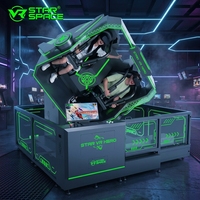 Simulateur de vol VR à 360 degrés, chaise VR 360 à 2 places, machine de jeu d'arcade à monnayeur pour parc d'attractions