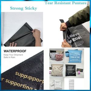 Custom Logo Printed Eco-Friendly Durable Poly Shipping Mailer Bags Shoes Fur <b>Waterproof</b> Biodegradable Recyclable Self-Adhesive - Product Image 2