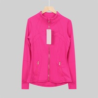 Veste de yoga respirante à col montant et coupe ajustée, best-seller - Haut de sport à manches longues pour la course à pied