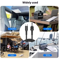 Kabel Daya Mini 5A USB-C PD100W Pengisian Cepat Starlink dengan Pelindung Anyaman, Jaket PVC, Konektor Berlapis Nikel, Panjang 5M