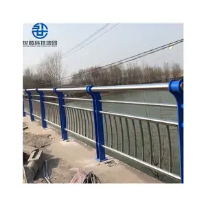 Steel traffic safety barrier bridge guardrail beautiful decorative bridge guardrail