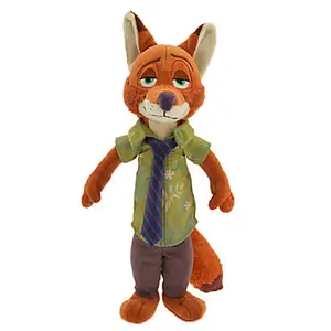 Wholesale zootopia doll high quality figure stuffed soft plush toy Judy Hopps and Nick Wild for children