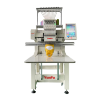 Mesin Bordir Tekstil T-shirt dan Topi Tipe-C 400*600mm Single Head 12 15 Jarum