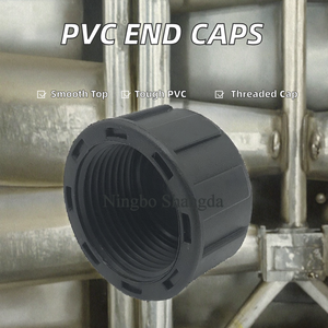 Tapón de tubo de PVC de fábrica china, tapón de drenaje de agua liso, tapas de plástico al por mayor con rosca hembra interna - Product Image 4