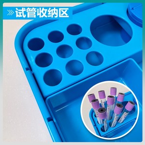 Plateau d'infusion stérile Sishubang pour soins infirmiers, boîte de rangement de comptoir d'hôpital avec roulettes, plateau de pansement de désinfection médicale - Product Image 1