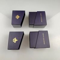 Boîte en carton rigide télescopique personnalisée en gros, écologique, pour usage familial, pour 2 jeux de cartes de jeu premium pour soirée de jeux, cadeau pour