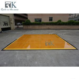 Hex Key Install Simple Dance Floor Aluminum Edges Wood Grain Platform - Product Image 2