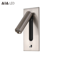 Lampe murale de lecture réglable pour tête de lit, lampes de chevet 3W, éclairage mural pour tête de lit pour projets hôteliers cinq étoiles
