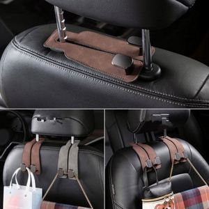 PU Double Hook Durable Sustainable Modern Design Rear <b>Seat</b> Backrest Hook Car Interior Organizer with Car Decoration - Product Image 2