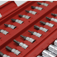 Approvisionnement d'usine chinois 46 pièces combinaison 1/4 "outils à main douille clé à cliquet ensemble pour voiture moto outils ensemble poignée à cliquet