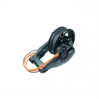 Ensemble moteur à broches de 12*3,0 pouces 5000W PMSM IP67 avec encodeur à entraînement latéral X155A-36H 72V 6000RPM pour moto électrique