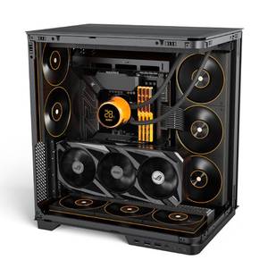 <span class=keywords><strong>Case</strong></span> per PC Gaming Curvo Panoramico, Supporto GPU Verticale, 2 Ventole Posteriori e 2 Raffreddatori a Liquido, <span class=keywords><strong>Tower</strong></span> per Computer da Gaming - Product Image 5