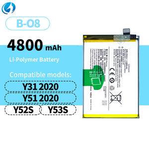 <span class=keywords><strong>แบ</strong></span><span class=keywords><strong>ต</strong></span>เตอรี่ลิเธียมโพลีเอร์ลิเมอร์ลิเมอร์ B-O8ลิเมอร์ความจุสูง4800มิลลิแอมป์<span class=keywords><strong>ต</strong></span>่อชั่วโมงชาร์จไฟได้สำหรับ <span class=keywords><strong>VIVO</strong></span> Y31S Y31 2020 Y51 2020 Y52S Y53S IQOOU3 - Product Image 2