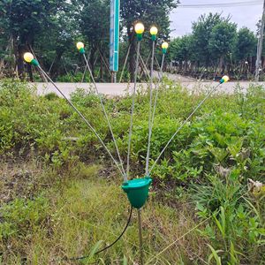 Guirlande lumineuse LED 6 têtes en forme de cœur, à oscillation automatique, pour éclairage décoratif extérieur de Noël - Product Image 5