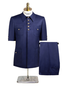 Completi Formali da Uomo per Cene <span class=keywords><strong>Eleganti</strong></span>, Outfit per Feste Quotidiane, Moda Maschile Slim Fit, Blazer a Maniche Corte e <span class=keywords><strong>Pantaloni</strong></span>, Set 2 Pezzi - Product Image 6