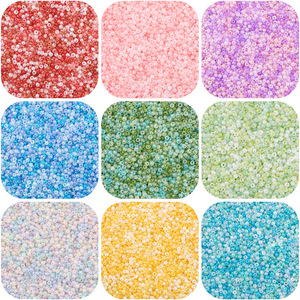 Cuentas de vidrio sueltas de colores mágicos en forma de nube, pequeñas, hechas a mano, para pulseras, collares, pendientes y accesorios de joyería DIY. - Product Image 4