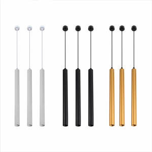 โคมไฟระย้าหลอด LED ห้อยยาวสีขาวดำทองโคมไฟระย้าหลอดยาวแบบนอร์ดิก - Product Image 1