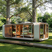 Nouveau Design Apple Cabine 20 pieds 30 pieds 40 pieds Modulaire Préfabriqué Petites Maisons Conteneur Bureau Pod Portable Apple Maison Mobile