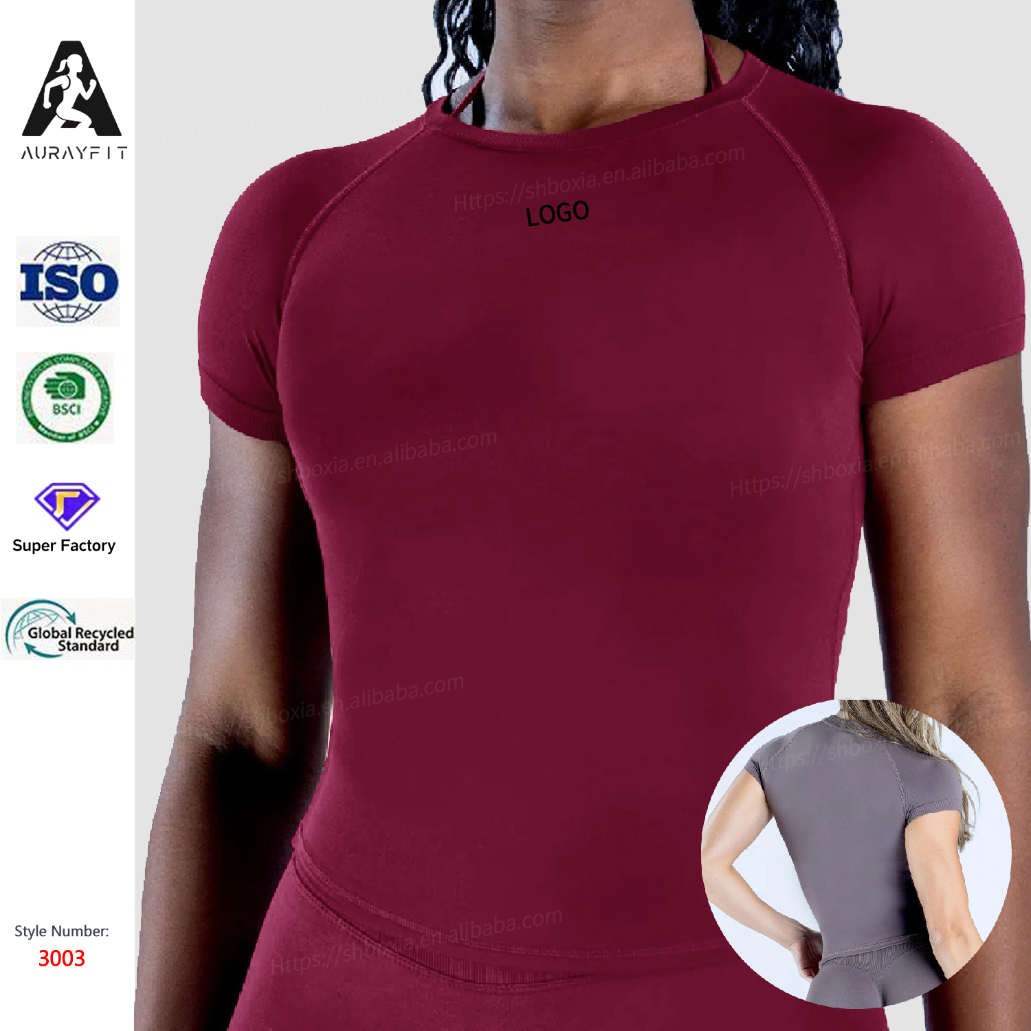Seamless Yoga Short-sleeve High-elastic Moisture-wicking Tight-fitting T-shirt Slim-fit Suitable for Outdoor Sports