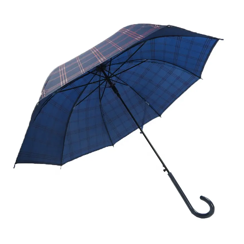 23 بوصة التلقائي اليابانية عصا مظلة واقية من الشمس مع خشبية مقبض منحني المعطف OEM مصنع