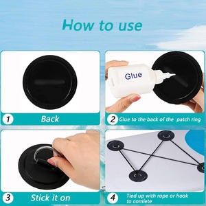 Accesorios Deportivos Marinos, Cordón Elástico de PVC para Tabla de Surf, con Anillo en D de Acero Inoxidable de 11 cm para Tabla de SUP y Hebilla de Seguridad - Product Image 4