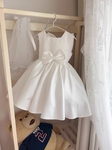 Vestido con lazo grande para niña, vestidos <span class=keywords><strong>de</strong></span> fiesta para niña, 1 año <span class=keywords><strong>de</strong></span> cumpleaños, Princesa, dulce vestido tutú para niños, vestido <span class=keywords><strong>de</strong></span> bautizo <span class=keywords><strong>de</strong></span> encaje, tela para bebé - Product Image 5
