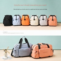 Sac de voyage pliable personnalisé avec logo Oxford, léger, ultra-léger, respirant, grande capacité, compartiments séparés pour articles secs et humides