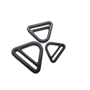 Boucle à trois glissières en alliage de zinc de haute qualité, personnalisable en gros, avec anneau en D incurvé, multicolore, réglable, durable pour ceinture - Product Image 5