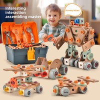 Kit de blocs de construction pour enfants, puzzle à vis et écrou, ensemble de briques de construction, boîte à outils de réparation éducative pour enfants, ensemble de jouets à vis