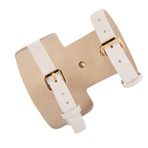 Harnais pour chien en nylon fait main élégant avec rivets, personnalisé, pour petits chiens mignons, cadeaux de haute qualité pour chiots garçons et filles, animaux de compagnie, couleur crème - Product Image 2