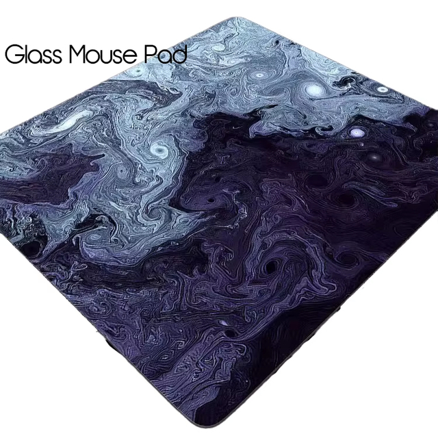Photovoltaic Tempered Professional Esports Customized Smooth Glass Gaming Laptop Office Accessories Large Mouse Pad DIY