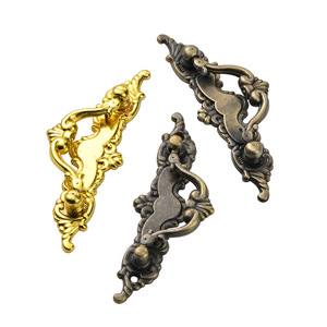 Jingmao 402 Tiradores de Cajón de Estilo Antiguo Europeo, Aleación de Zinc, Bronce Cepillado, Dorado, Negro, Herrajes Duraderos para Muebles - Product Image 5